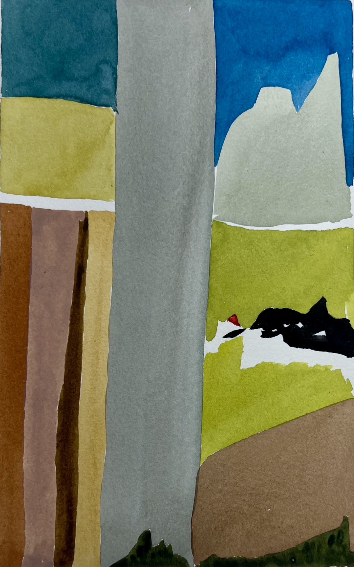 abstract watercolor by Walter Ferro