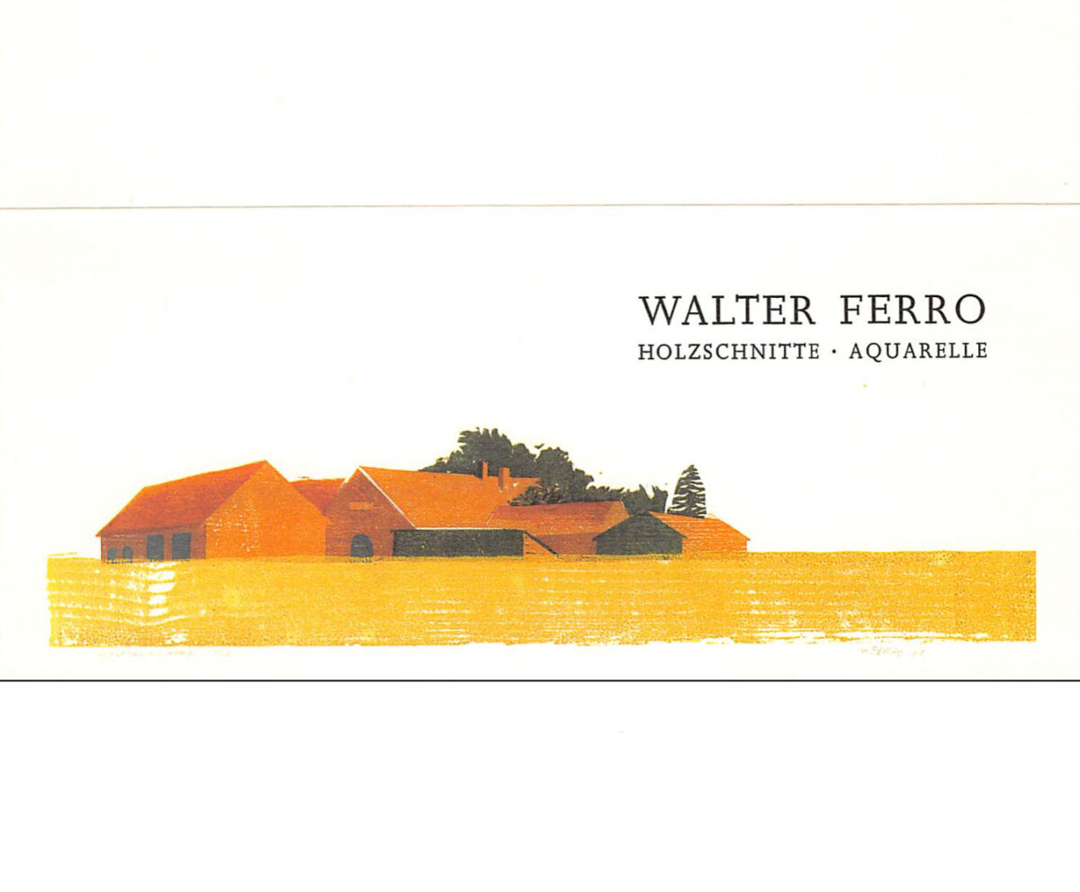 Walter Ferro solo exhibition, Galerie L9, Oberursel, Germany, 1990